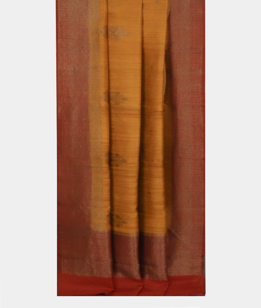 Yellow Banaras Tussar Saree T4012632
