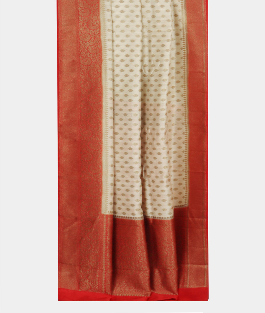 Off -White Banaras Tussar Saree T3803802