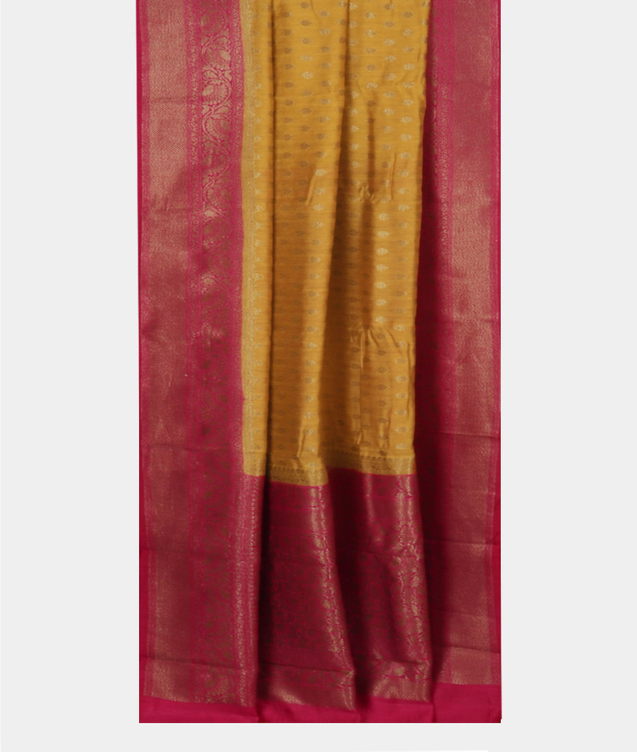 Yellow Banaras Tussar Saree T4144402