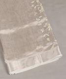 Silver Tissue Kota Embroidery Saree T4110481