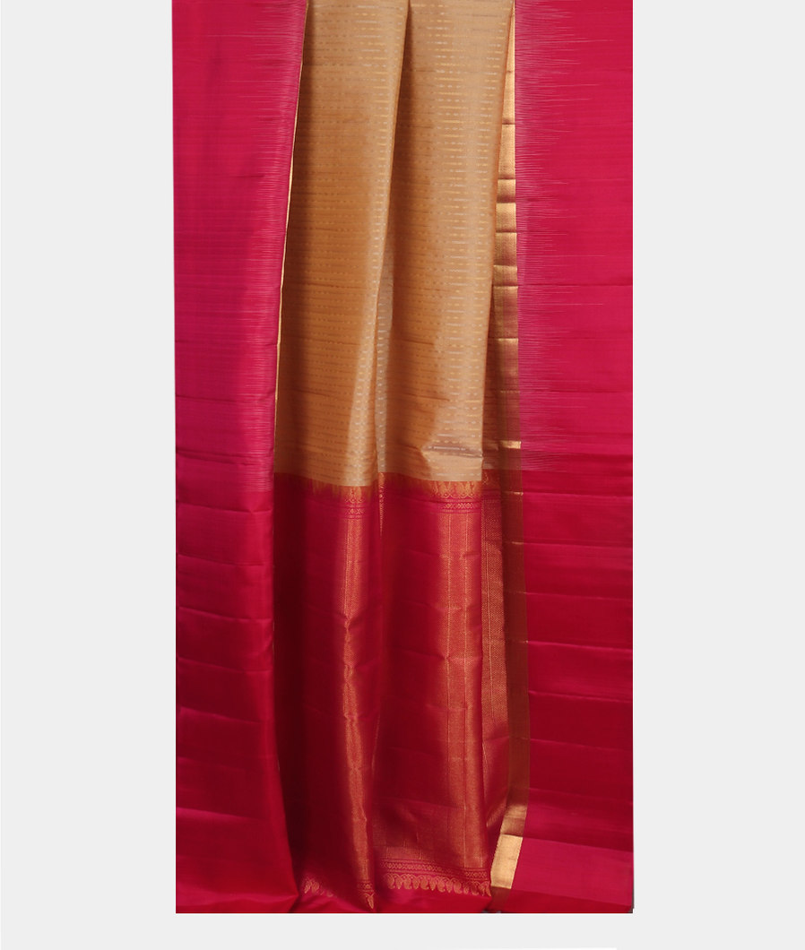 Beige Soft Silk Saree T4015692
