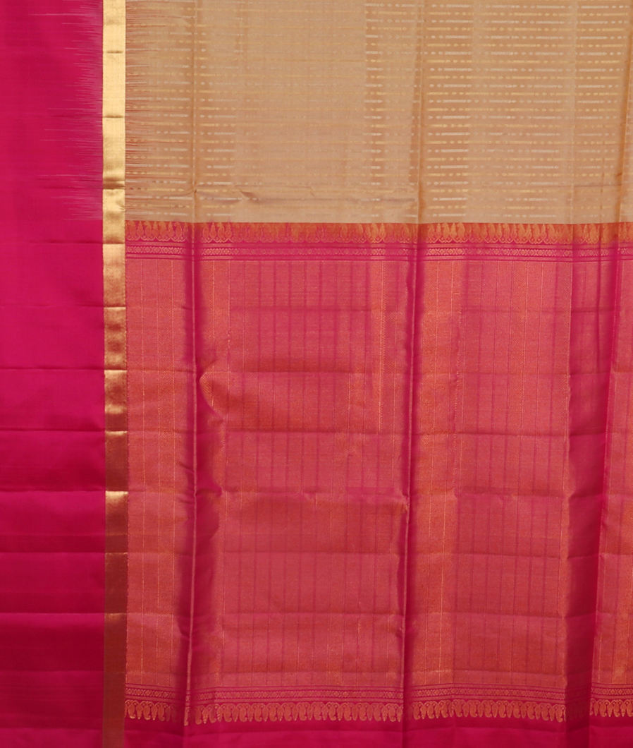 Beige Soft Silk Saree T4015694