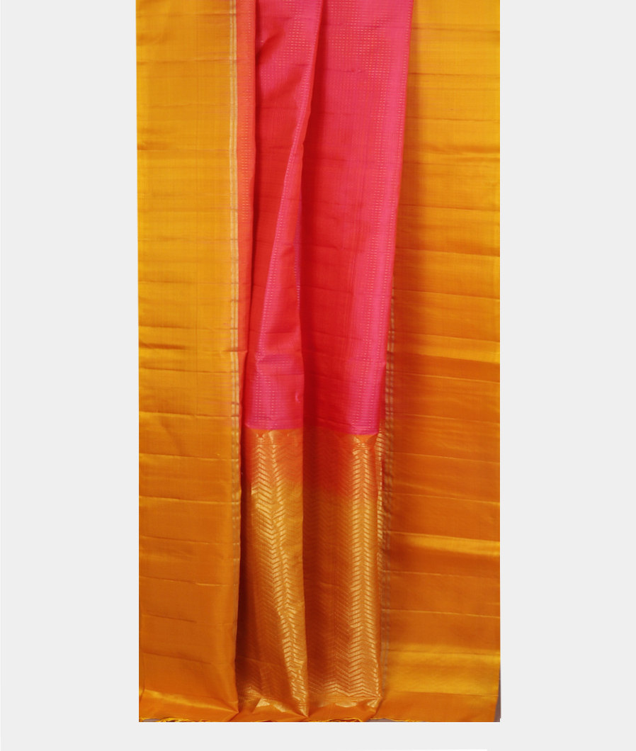 Pinkish Orange Soft Silk Saree T4133642