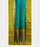 Bluish Green Soft Silk Saree T4090152