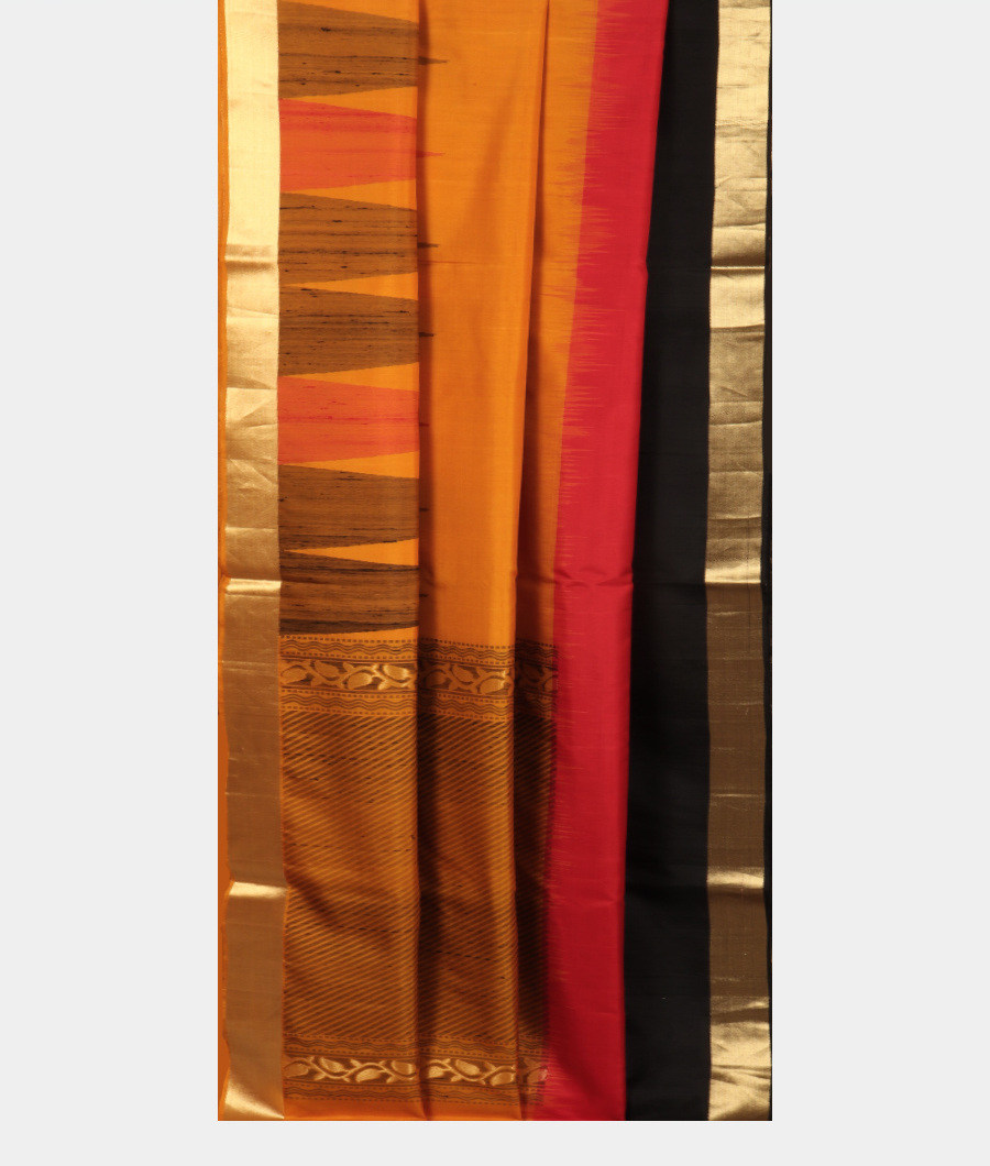 Yellow Soft Silk Saree T4106612