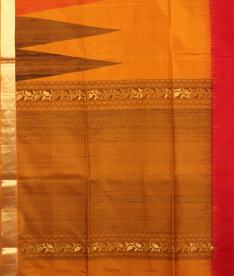 Yellow Soft Silk Saree T4106614