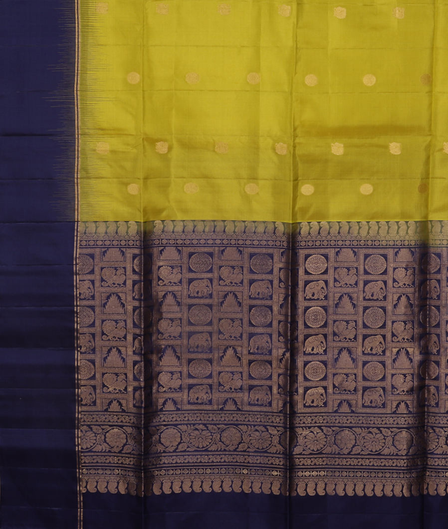 Green Soft Silk Saree T4133094