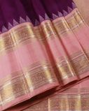Purple Handwoven Kanjivaram Silk Saree T4153804