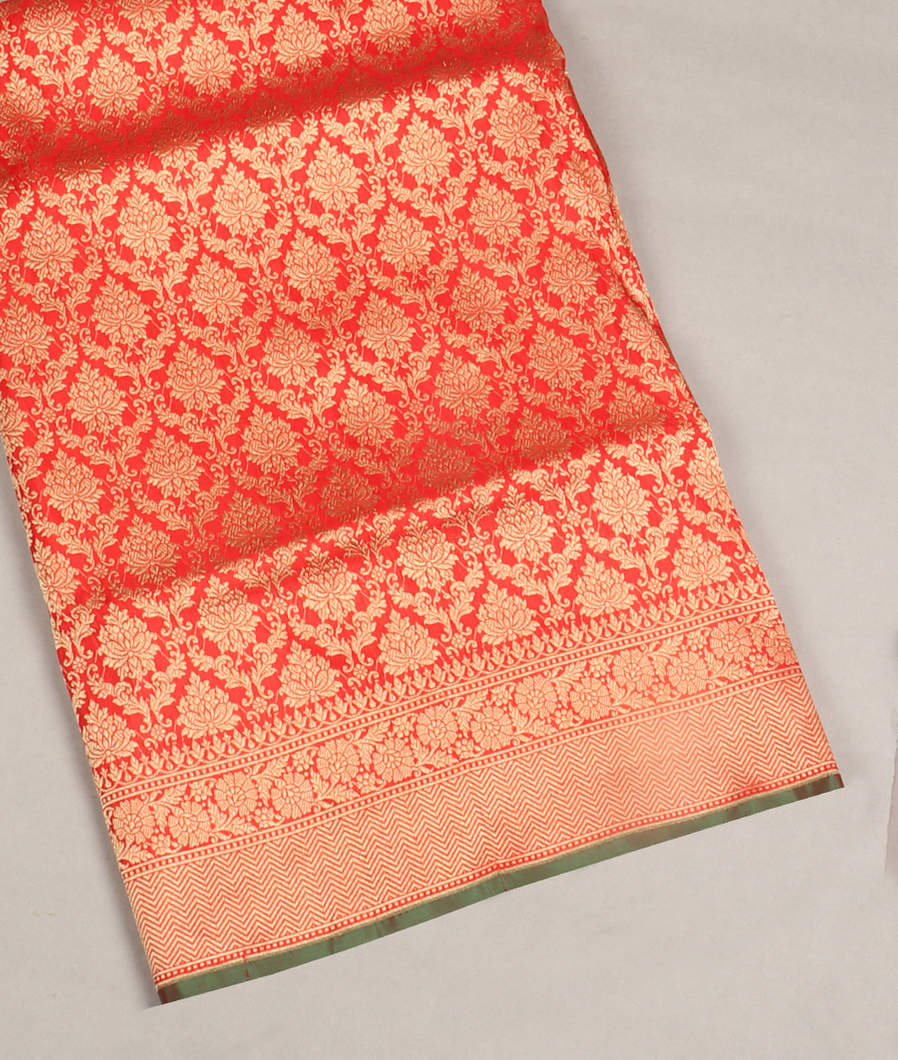 Red Banaras Silk Saree T410534-image