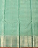 Greenish Blue Handwoven Kanjivaram Silk Saree T4124753