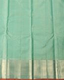 Greenish Blue Handwoven Kanjivaram Silk Saree T4124753