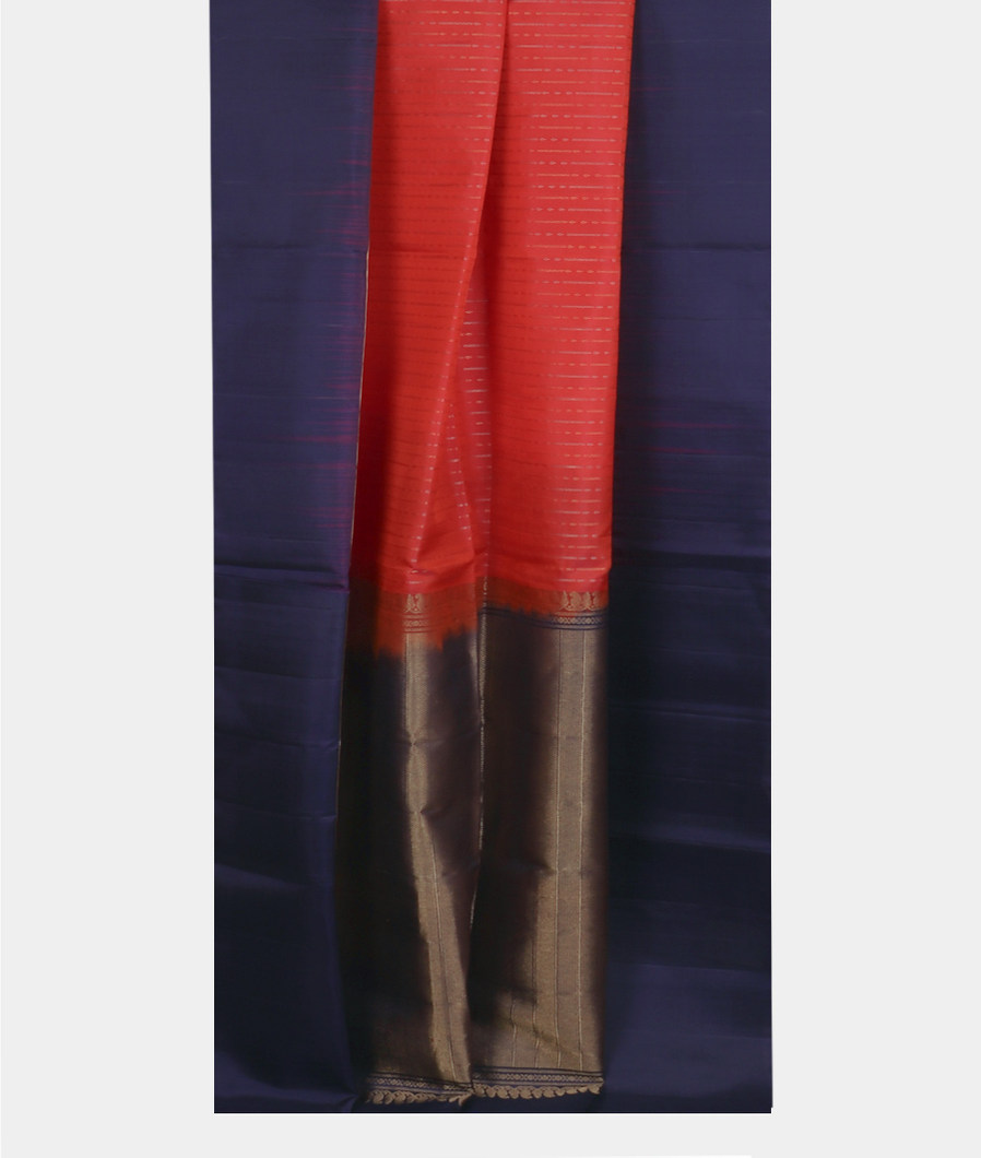 Pinkish Orange Soft Silk Saree T4044732