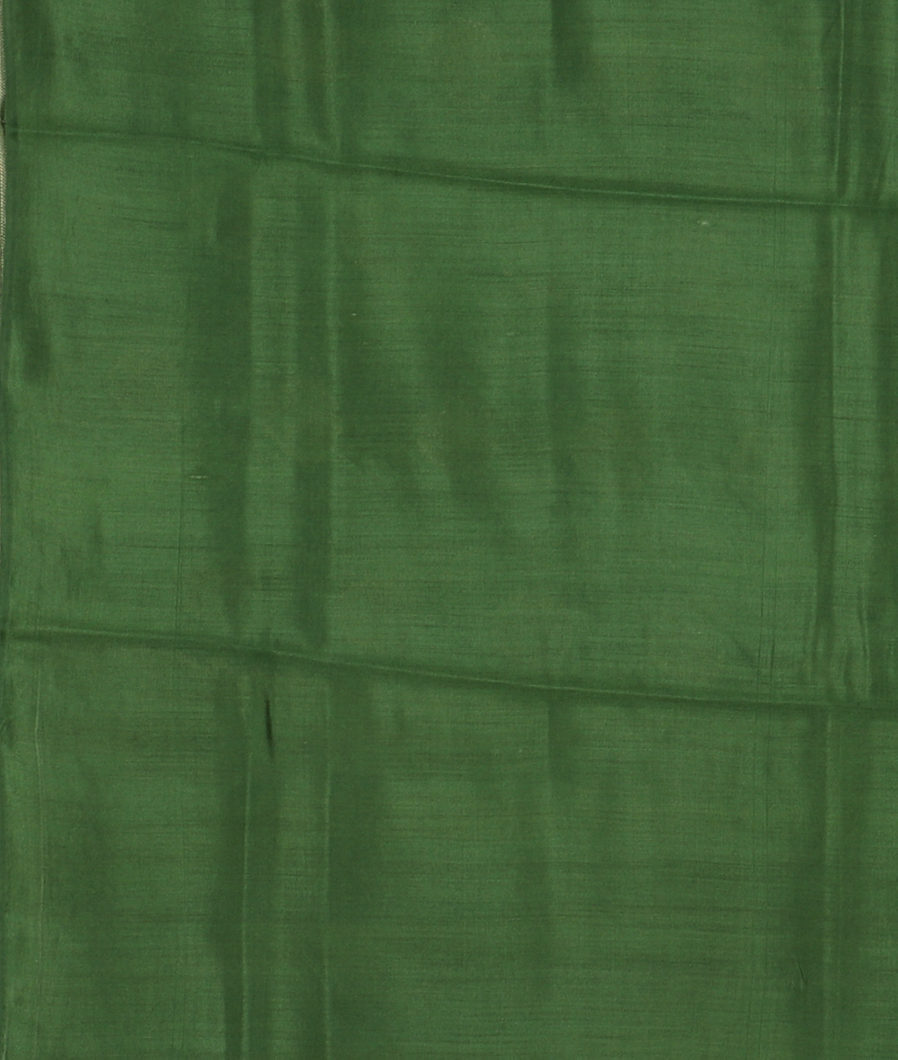 Green Tussar Printed Saree T3840873