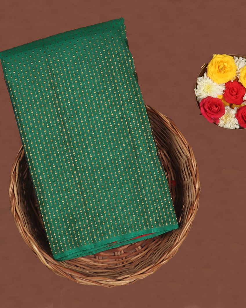 Green Handwoven Kanjivaram Silk Saree T412098-image