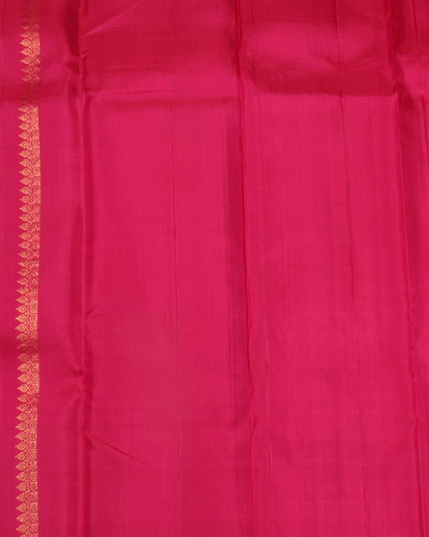 Peacock Green Handwoven Kanjivaram Silk Saree T4067723