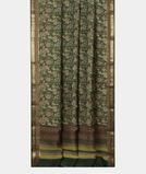Green Printed Cotton Saree T2505512