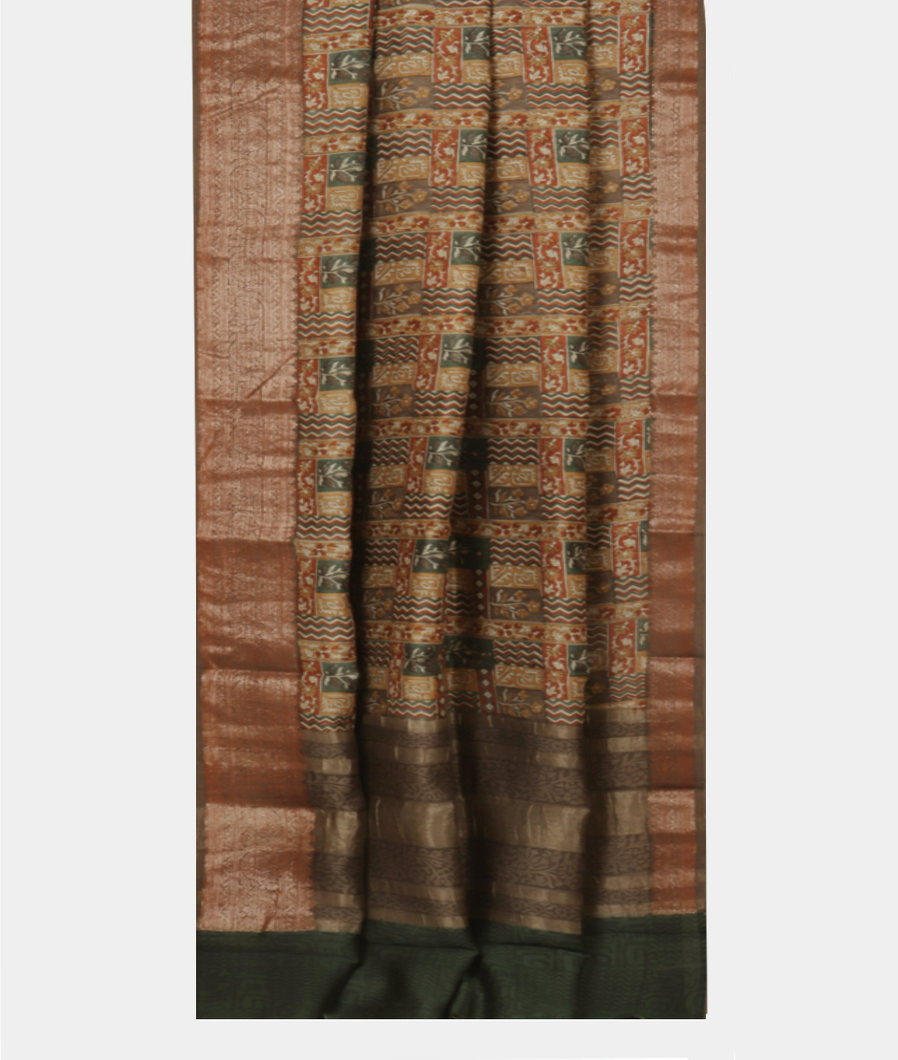 Multicolour Printed Cotton Saree T2485702