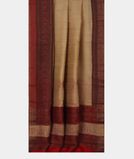 Beige Tussar Printed Saree T2219112