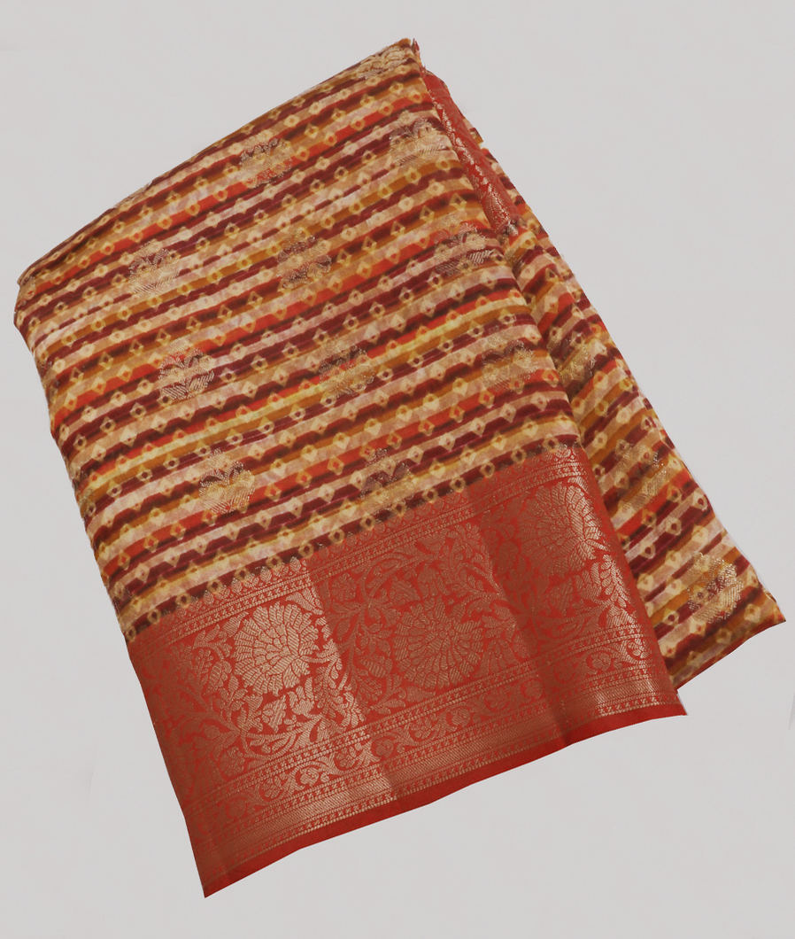 Multicolour Chaniya Silk Saree T247620-image