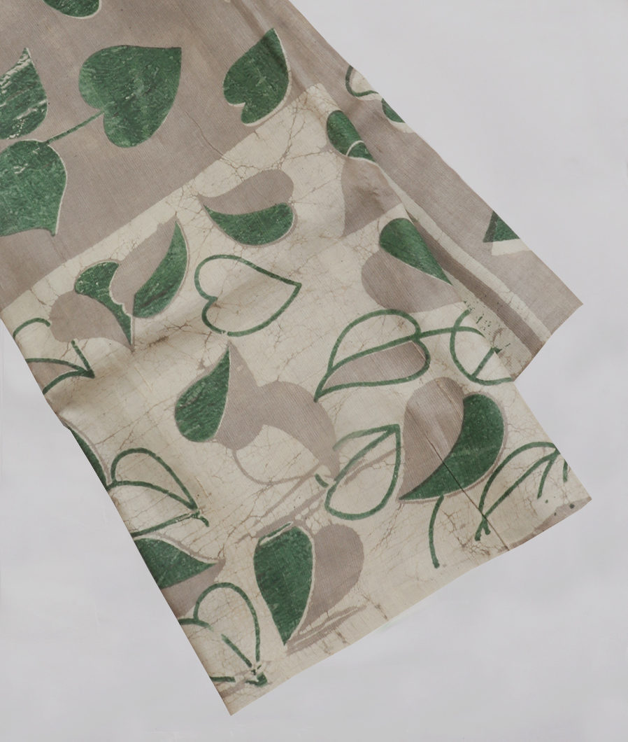 Grey Tussar Printed Saree NL4703-image