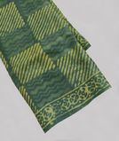 Green Tussar Printed Saree T1158291
