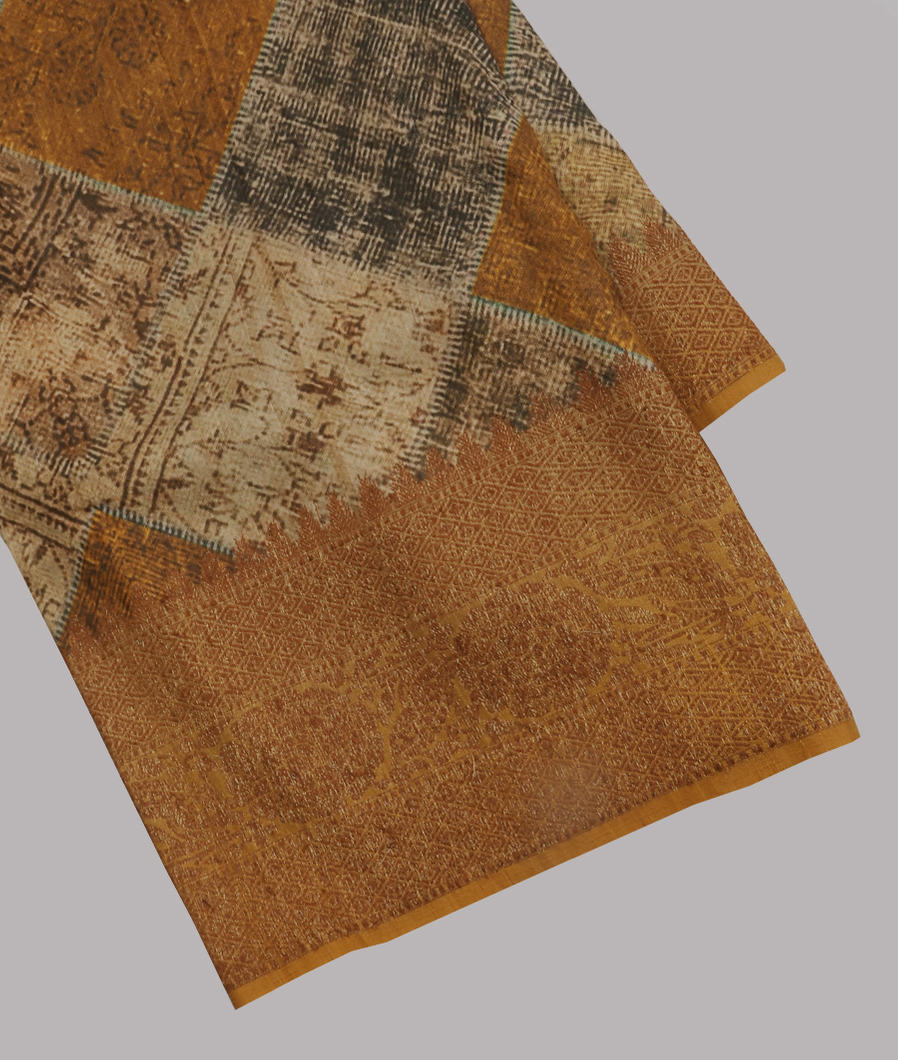 Multicolour Banaras Tussar Saree T48528-image