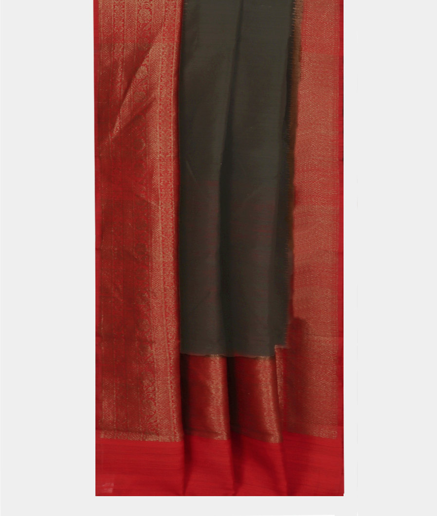 Black Banaras Tussar Saree T4012382