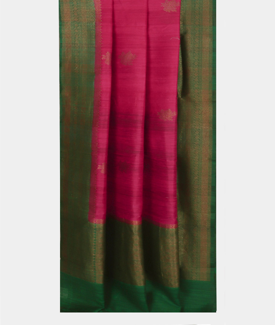 Purple Banaras Tussar Saree T4012602