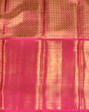 Pink Handwoven Kanjivaram Tissue Silk Pavadai and Dupatta T3995863