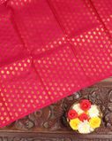 Pink Handwoven Kanjivaram Tissue Silk Pavadai and Dupatta T3995864