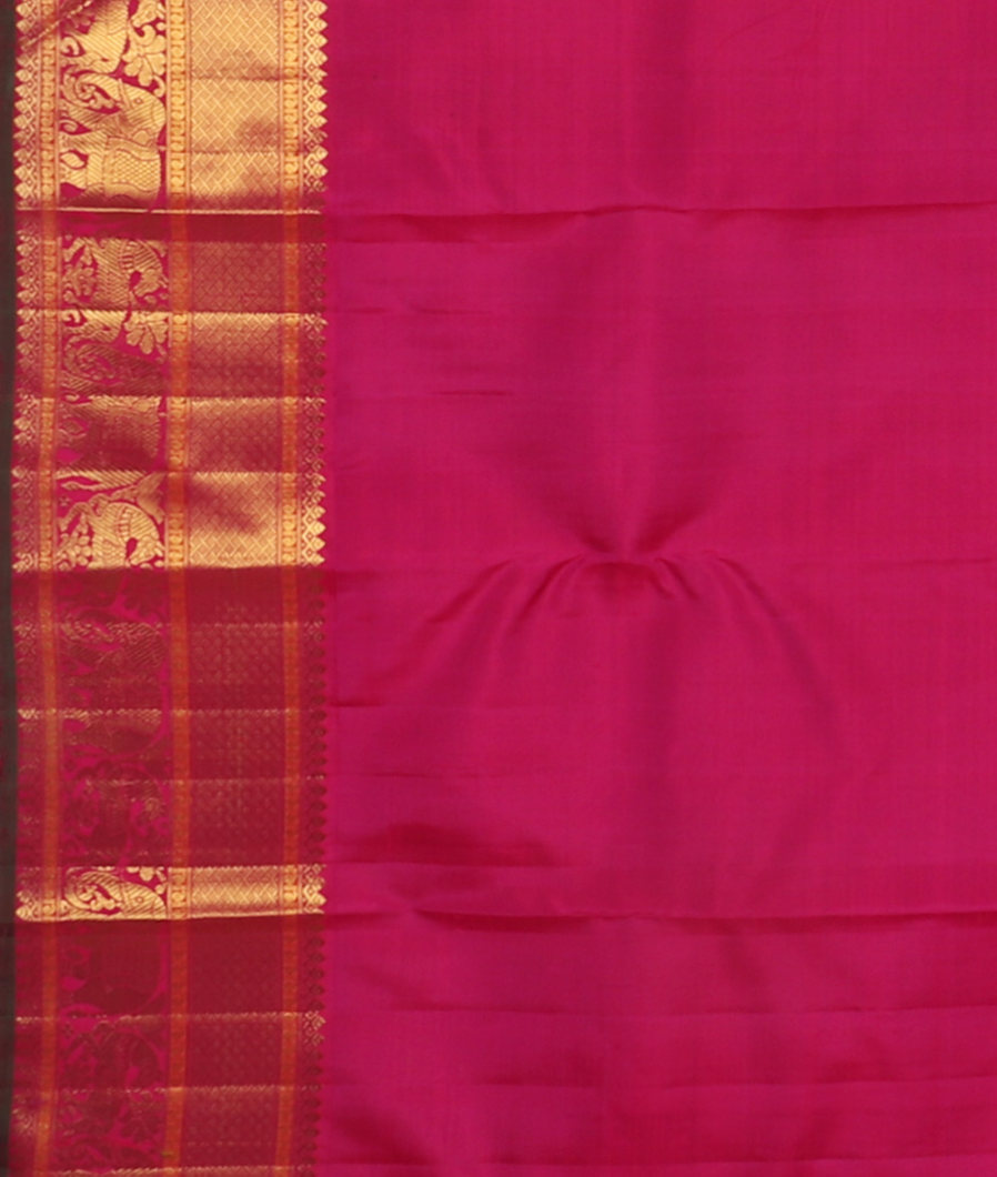 Green Handwoven Kanjivaram Silk Saree T3275143