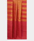 Orangish Yellow Soft Silk Saree T4046542