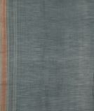 Bluish Grey Soft Printed Cotton Saree T4101793