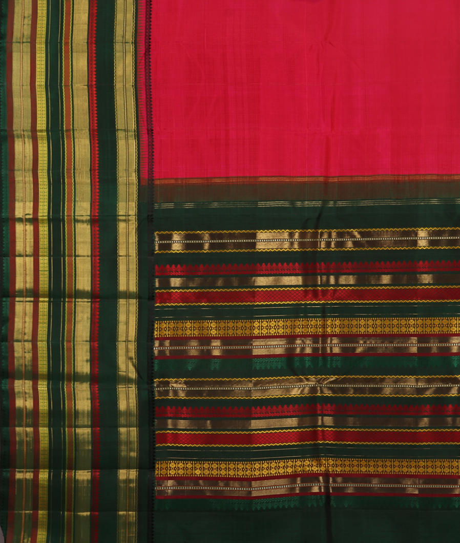 Magenta Handwoven Kanjivaram Silk Saree T3754724