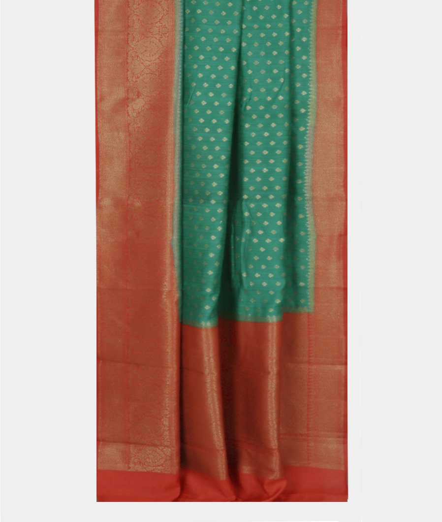 Green Banaras Tussar Saree T4022852