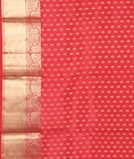 Salmon Pink Handwoven Kanjivaram Silk Saree T4105583