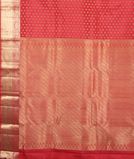 Salmon Pink Handwoven Kanjivaram Silk Saree T4105584