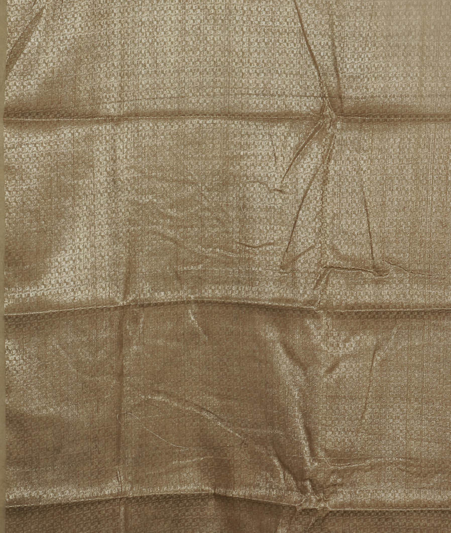 Greenish Beige Soft Printed Cotton Saree T4111773