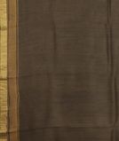 Brownish Grey Tussar Printed Saree T98473