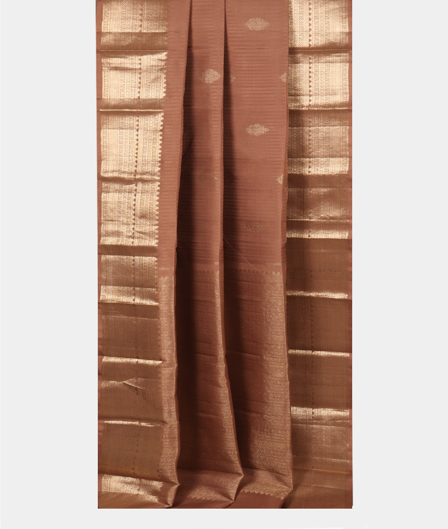 Brown Handwoven Kanjivaram Silk Saree T4038882
