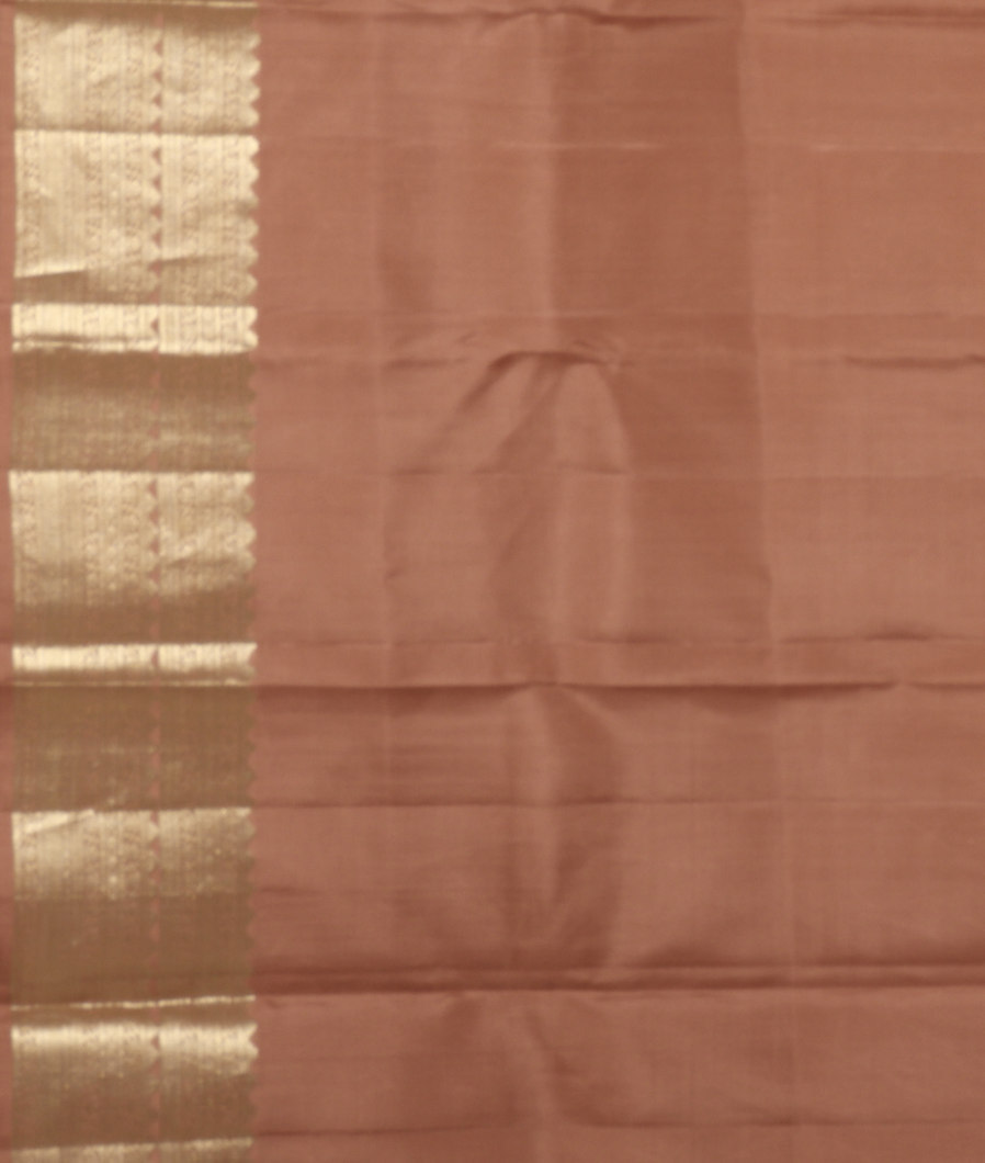 Brown Handwoven Kanjivaram Silk Saree T4038883