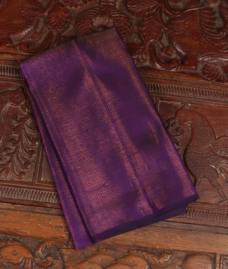 Purple Handwoven Kanjivaram Silk Blouse T201515-image