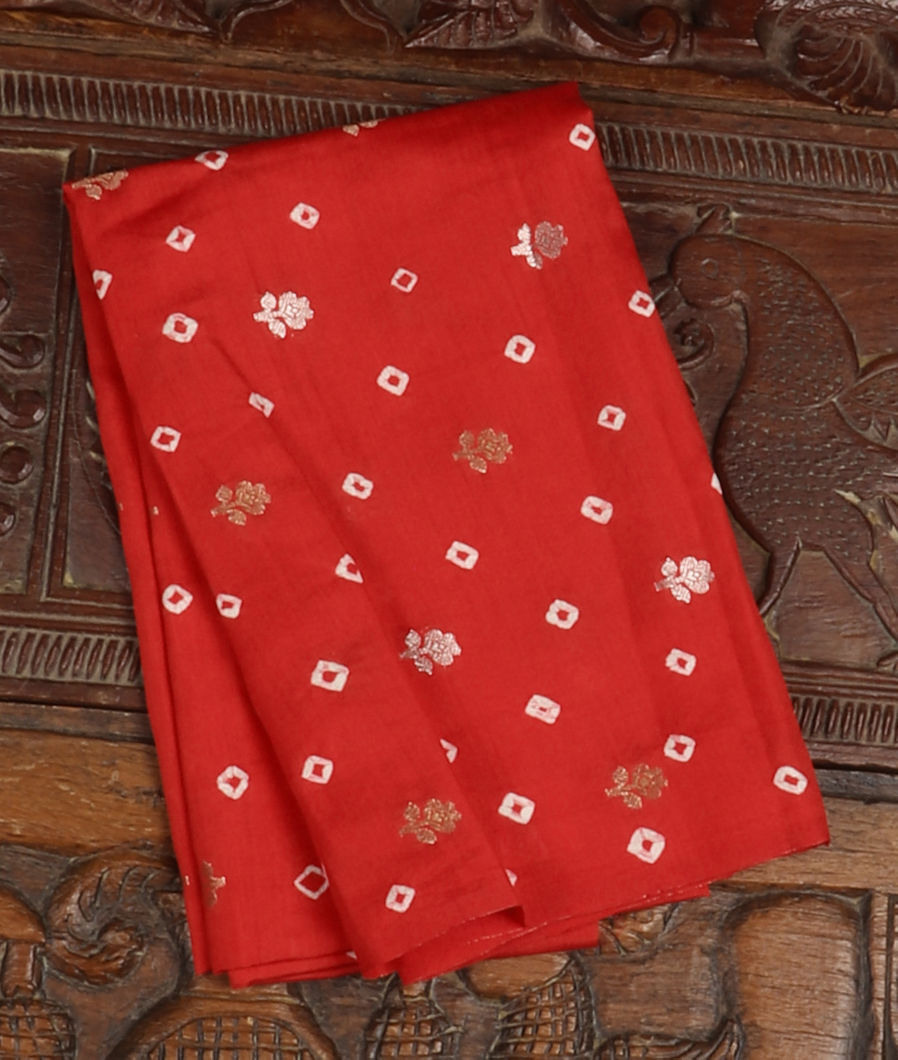 Red Tussar Blouse T417295-image