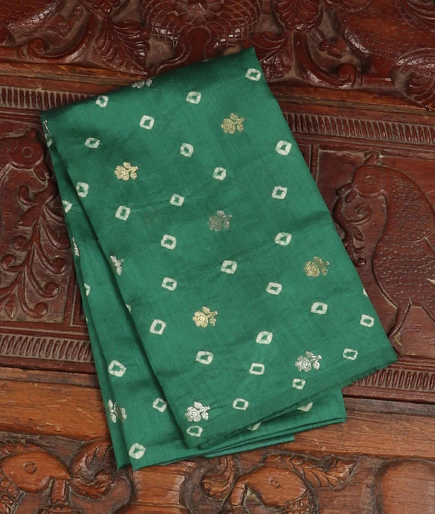Green Tussar Blouse T417296-image