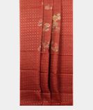 Red Tissue Tussar Printed Saree T4001132