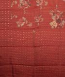 Red Tissue Tussar Printed Saree T4001134