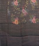Blue Tissue Tussar Printed Saree T4134804