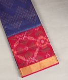 Blue Pochampalli Silk Cotton Saree T4168111