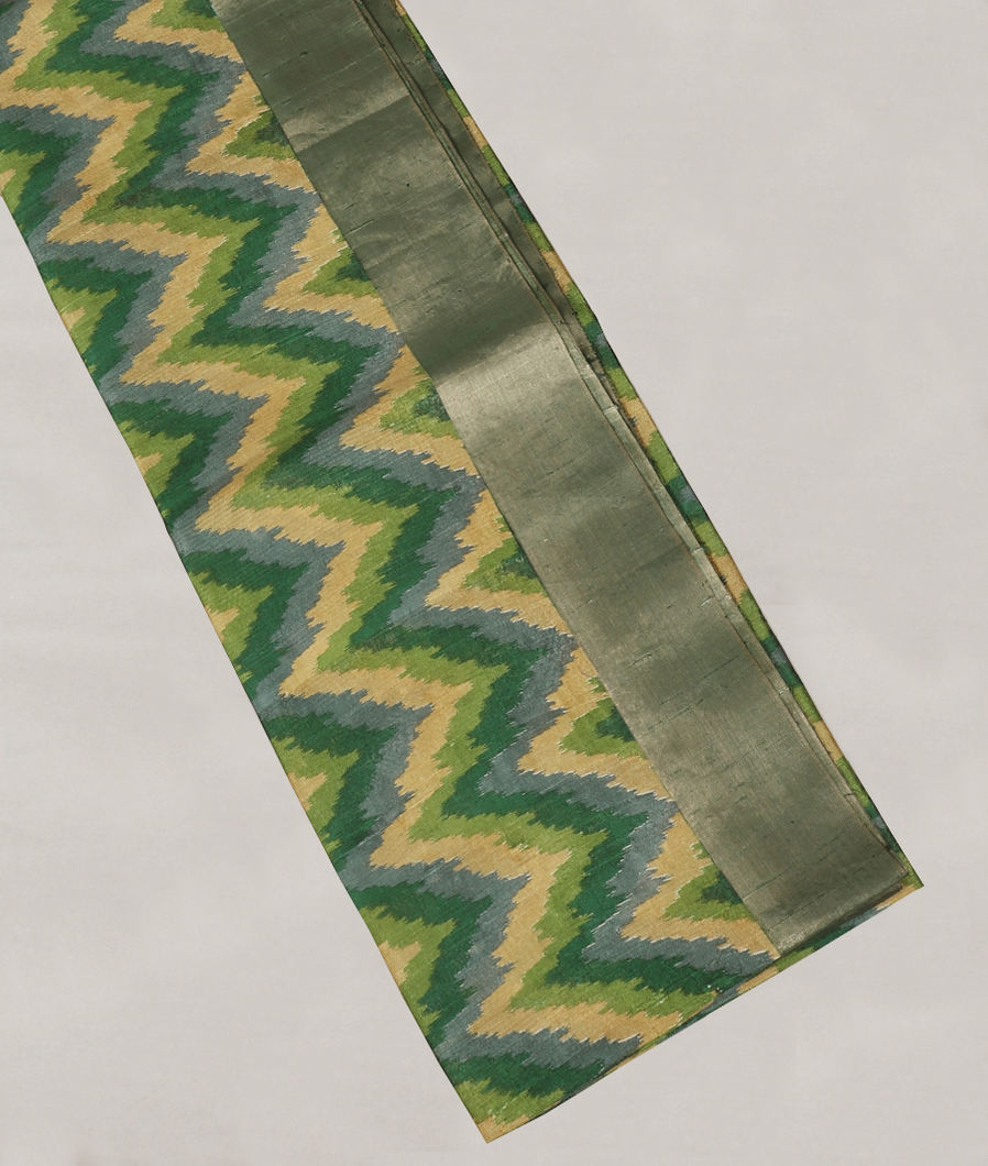 Multicolour Printed Raw Silk Saree T412292-image