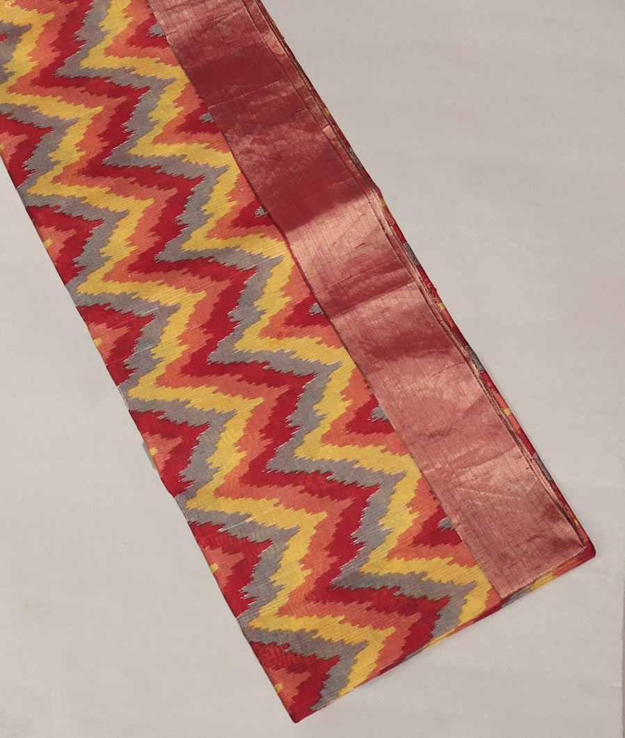 Multicolour Printed Raw Silk Saree T412293-image